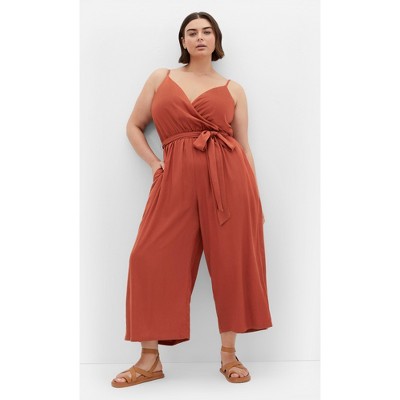 Women's Plus Size Lina Jumpsuit - clay | CITY CHIC