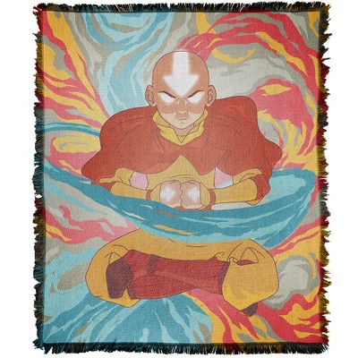 Avatar The Last Airbender Avatar Aang Blanket 50"x60" Woven Tapestry