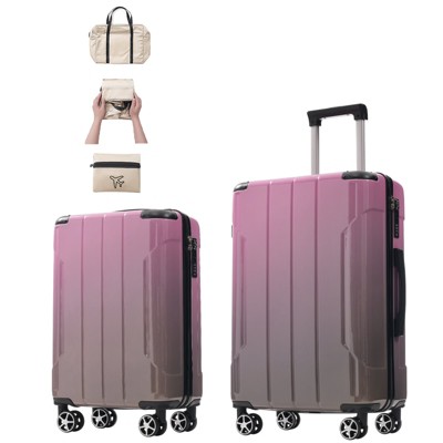 MOEPISY Luggage Sets 3 Piece Suitcase Set with Spinner Wheels, Built-in TSA Lock, Foldable Duffel Bag for Travel Men & Women