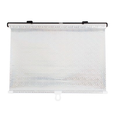 Unique Bargains Reflective Retractable Window Sun Shade Sunshield Roller Screen 125cm x 40cm Silver