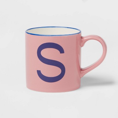 16oz Stoneware Monogram Mug - Opalhouse™