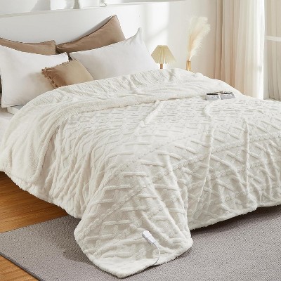 Heated Blanket, Soft Washable Electric Blanket, Heating Blanket for Bedding, With 10 Heat Settings, Sofa and Bed