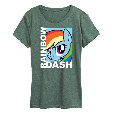 Women's - My Little Pony - Character Block Rainbow Dash Short Sleeve Graphic T-Shirt