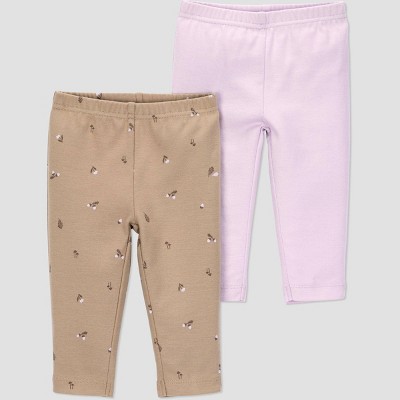 Carter's Just One You® Baby Girls' 2pk Forest Pants - Purple