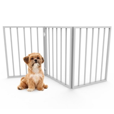 Pet Adobe Freestanding Pet Gate – 54" x 24", White