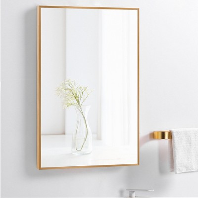 Dovelina Rectangle Wall Mirror Metal Framed Decorative Wall Mirror