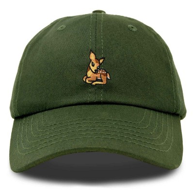 Dalix Fawn Embroidered Cotton Dad Hat Deer Adjustable Casual Baseball Cap Nature
