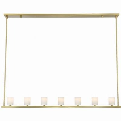 Crystorama Lighting Aragon 7 - Light Chandelier in  Soft Brass