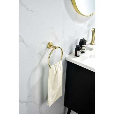6 Piece Stainless Steel Bathroom Towel Rack Set Wall Mount