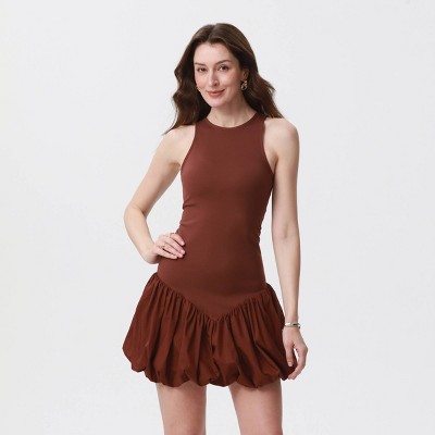 Women's Bubble Hem Knit Mini Dress - A New Day™