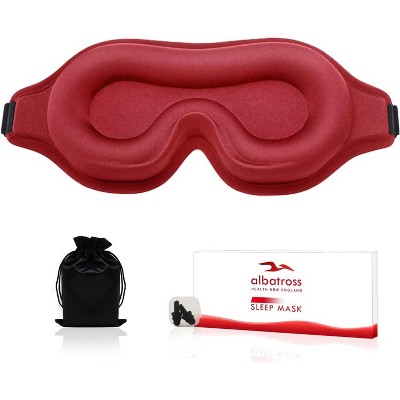 Albatross Health Sleep Eye Mask for Men and Women, Ideal for Lash Extensions, Travel Blackout Night Blindfold with Adjustable Strap