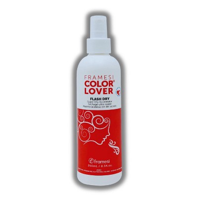Framesi Color Lover Flash Dry Spray (8.5 fl. oz) - Super Dry Accelerator Faster Drying with Heat Protection | Humidity Resistant