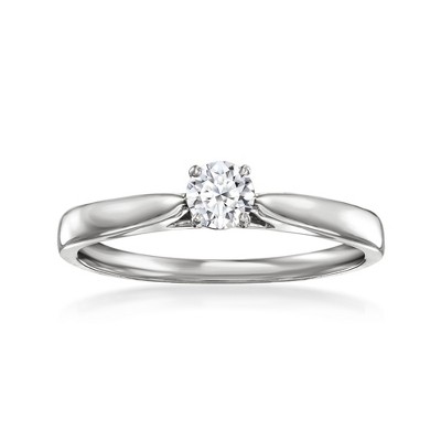 Ross-Simons 0.25 Carat Lab-Grown Diamond Solitaire Ring in Sterling Silver