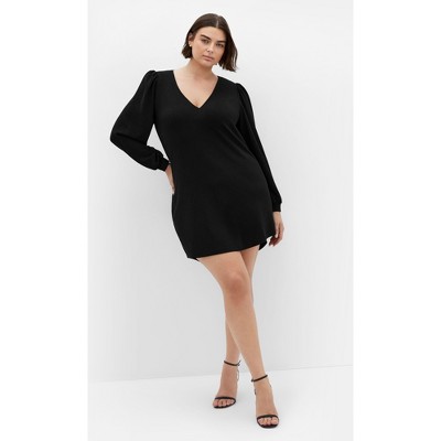 Women's Plus Size Quiero Midi Dress - black | CITY CHIC