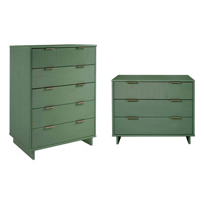 Manhattan Comfort 2pc Granville Chest and Dresser Bedroom Set