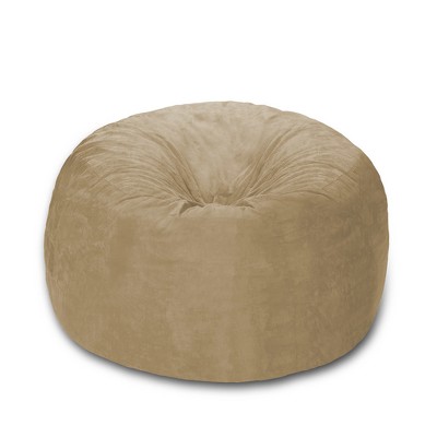 5' Large Bean Bag Chair with Memory Foam Filling and Washable Cover - Relax Sacks