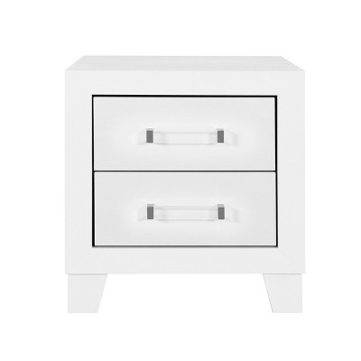 NicBex 2/5 Drawer Dresser for Bedroom,Modern Chest of Drawers with Acrylic Handles for Living Room,Entryway,White