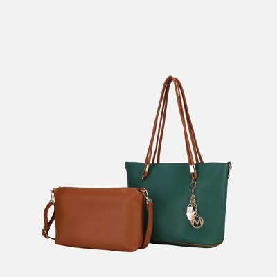 MKF Collection Malay Vegan Leather Women’s Tote Bag with Cosmetic Pouch by Mia K