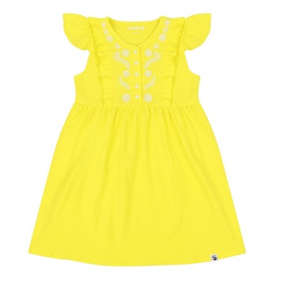 Mixed Up Clothing Girls Vestito Dress - Blazing Yellow