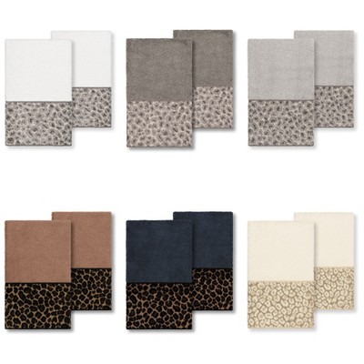 Linum Home Textiles 100% Turkish Cotton SPOTS Embellished Towel Set
