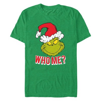 Men's Dr. Seuss Santa the Grinch Who Me T-Shirt