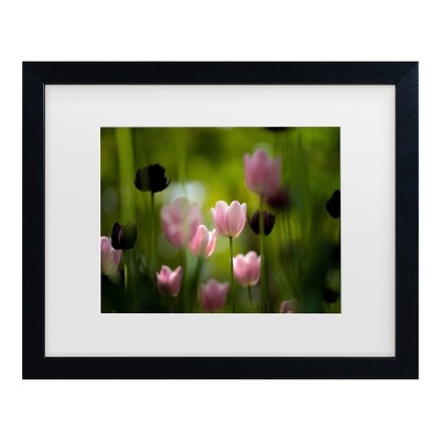 Trademark Fine Art - KONDOU Kazumasa  Tulips Matted Framed Art
