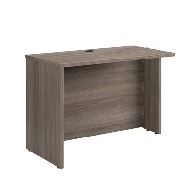 42" Affirm Desk Return Hudson Elm - Sauder: Office Furniture with Cable Management