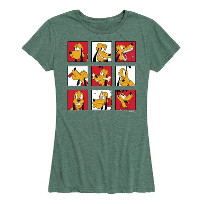 Women's - Disney - Pluto Grid Short Sleeve Graphic T-Shirt