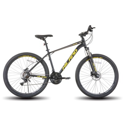 HILAND 27.5 inch Mountain Bike 21 Speeds, Lock-Out Suspension Fork, Aluminum Frame Hydraulic Disc-Brake for Men Women Adluts