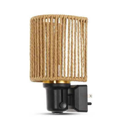 DORESshop Boho Night Lights Plug into Wall, 1-Pack-Dimmable Decorative Vintage Night Lights with Light Sensor