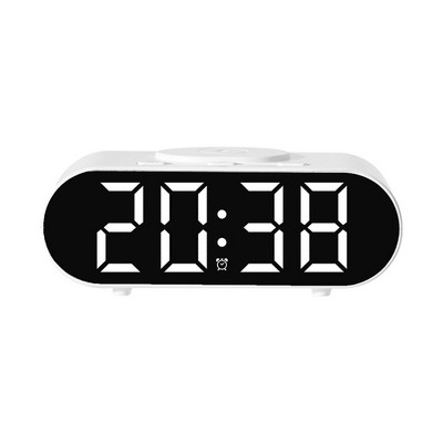 REGALWOVEN Dimmable USB Port Wireless Charging Alarm Clock 7.1 x 3.1 x 2.4 inch