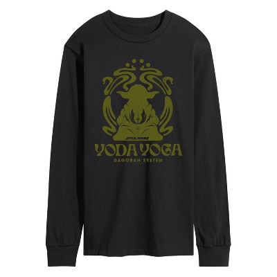 Men's - Star Wars - Yoda Yoga Long Sleeve Graphic T-Shirt