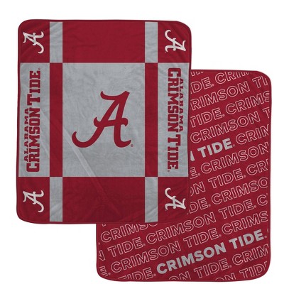 NCAA Alabama Crimson Tide Reverse Block Double Sided Ultra Cozy Blanket