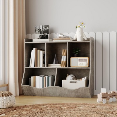Kids Toy Storage, Children Bookcase with Cubby Self, Children's Bookshelf
