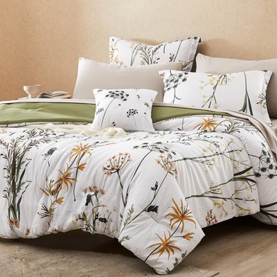 BAGOKIE 5/7 PCS Comforter Set All Season Bedding Set