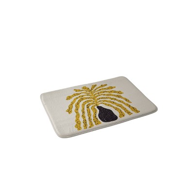 Modern Vase 3 Memory Foam Bath Rug - Deny Designs: Machine Washable, Microfiber, Rectangular Bath Mat, Beige