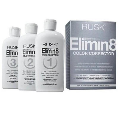 Rusk Elimin8 Color Corrector | Effective Color Removal | Easy Application | Achieve Your Desired Shade - Kit for Hair Dye Haircolor Eliminate