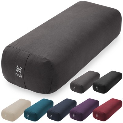 Node Fitness Yoga Meditation Cushion, Rectangular Bolster 25" x 12"