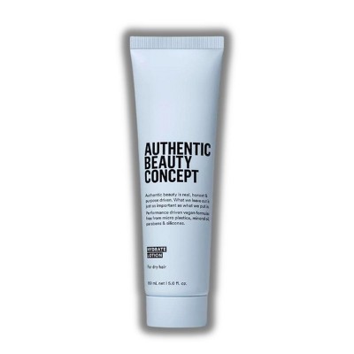 Authentic Beauty Concept Hydrate Lotion | Hydrating Hair Lotion | Leave-In Cream | Protects from Blow Dry Damage & Helps fight Frizz (5 oz)