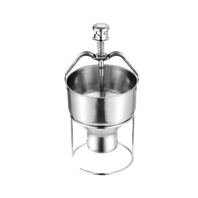 VEVOR Donut Depositor, Large Capacity Manual Donuts Dropper, 304 Stainless Steel Commercial Batter Dispenser, 6 Thicknesses Adjustment, Silver