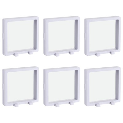 Unique Bargains Square 3D Jewelry Display Box with Base 10 Pcs