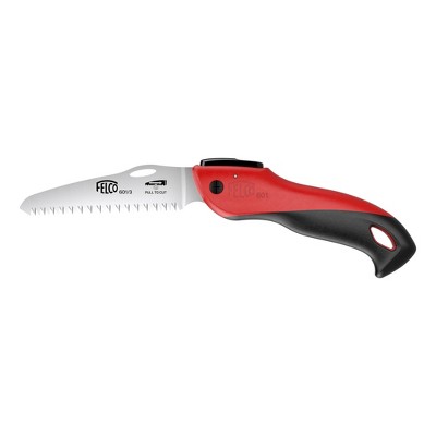 FELCO 601, 4.7in. Impulse Hardened Straight Blade Pull-Stroke Folding Saw, Polymer Ergonomic Grip