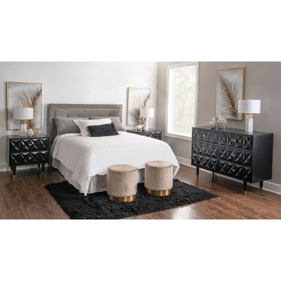6 Drawer Geo Textured Dresser - Linon