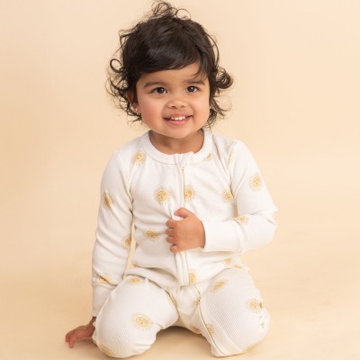 Organic Convertible Zip Romper - Summer Sun