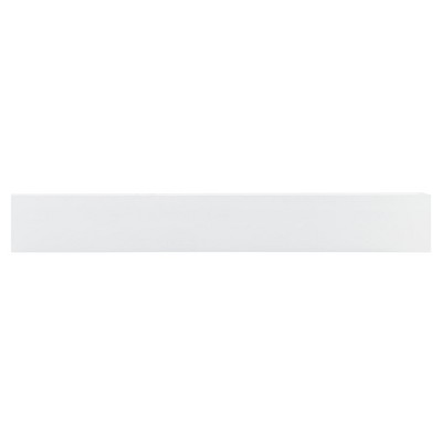 Modern Ember Boone Wood Fireplace Mantel Shelf with Tall Boxed Design