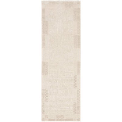 Nourison Nordic Checkered Bordered Woven Rug