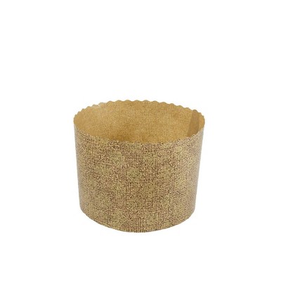 Novacart Panettone Disposable Paper Baking Mold 2.37" Diameter x 2" High - Pack of 100