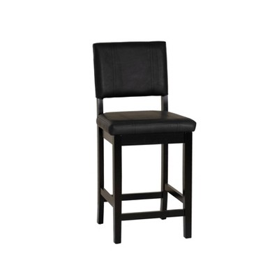 Linon Milano Counter Height Barstool Black