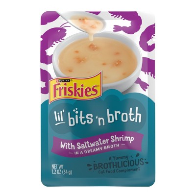 Friskies Lil' Slurprises Compliments Saltwater Shrimp Wet Cat Food - 1.2oz