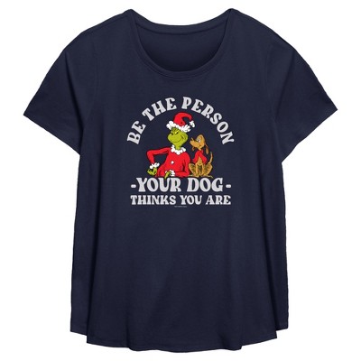 Women's Dr. Seuss Grinch Christmas Be the Person T-Shirt